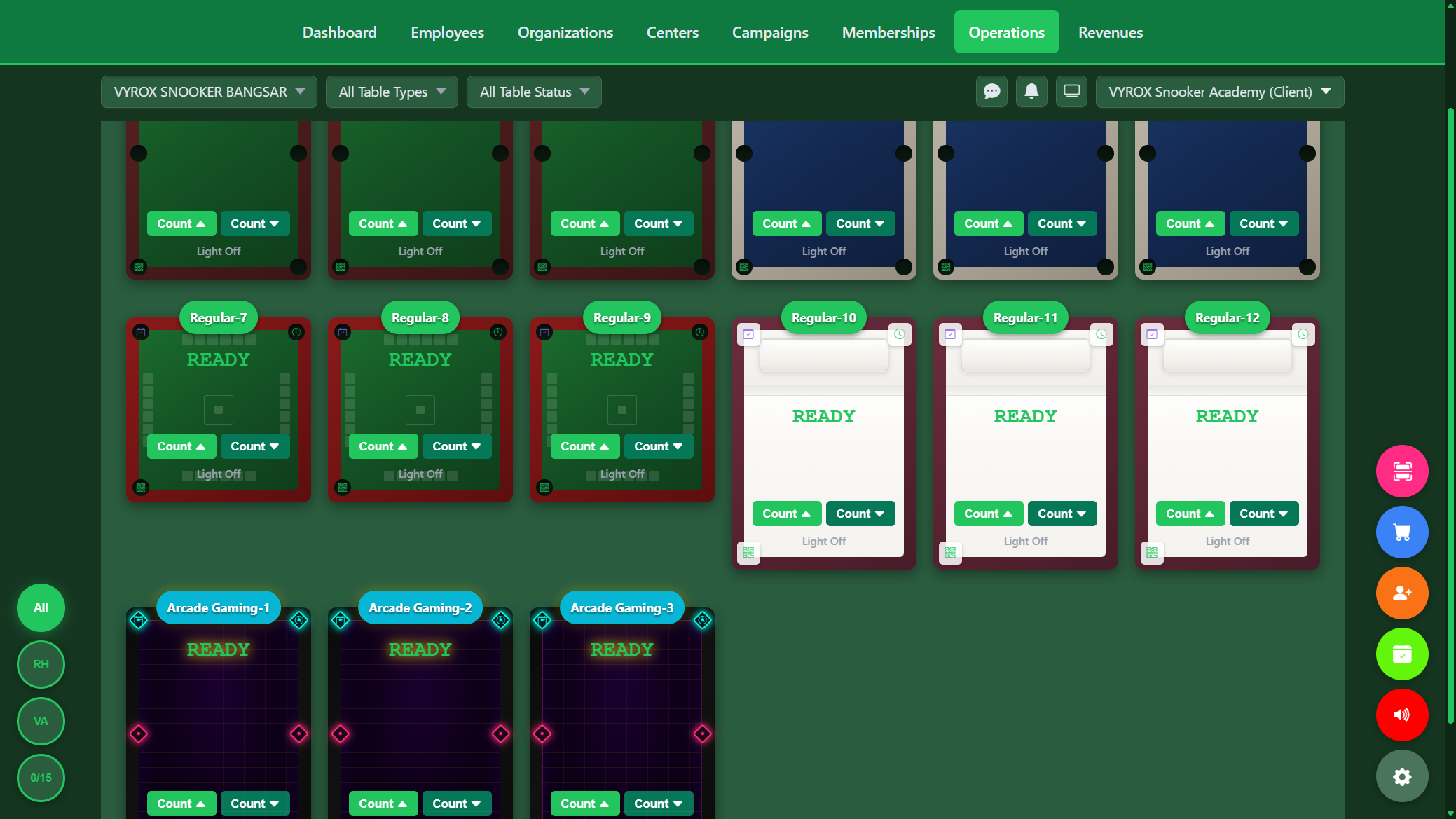 Snooker King multi-game-mode rules — mahjong corner-pockets configuration alongside snooker, pool, carrom