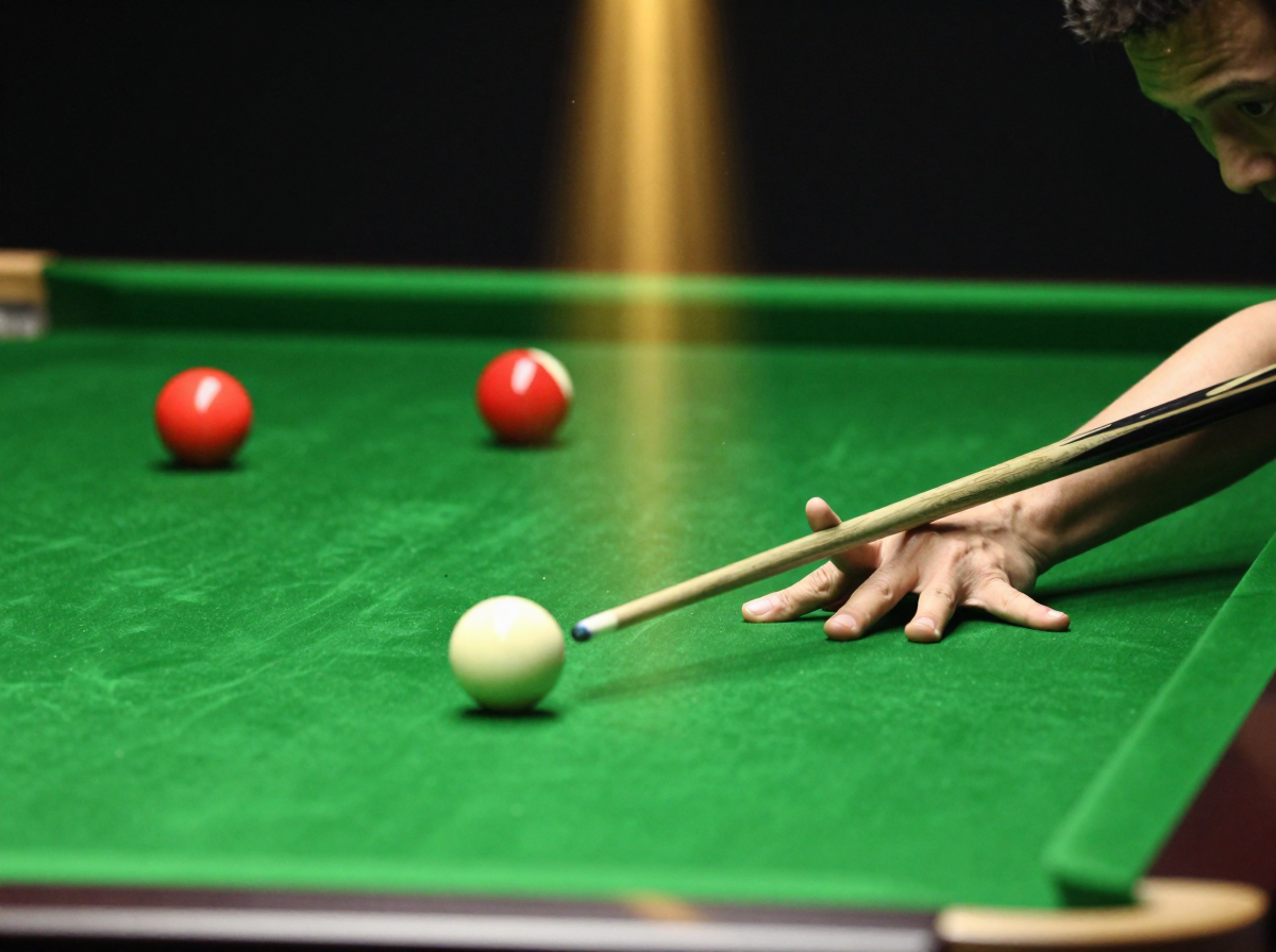 Snooker King brand ambience — the break shot, the moment every session on the floor begins